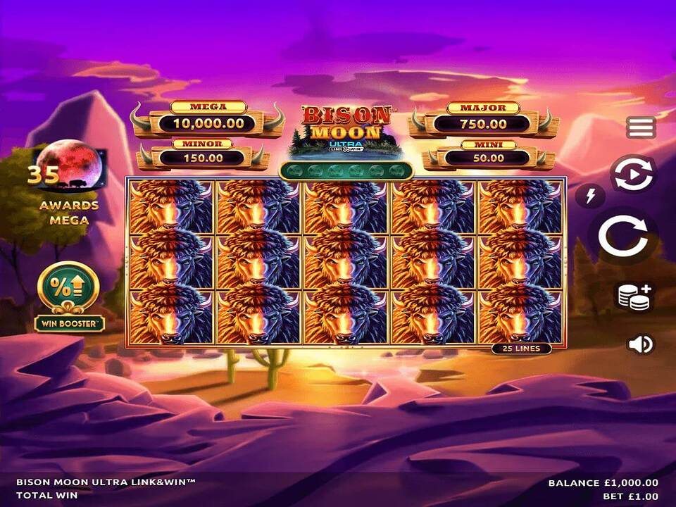 Bison Moon Ultra Link and Win Slot Game